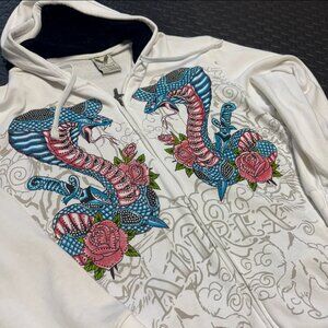 AVIREX Baggy Zip-Up Hoodie